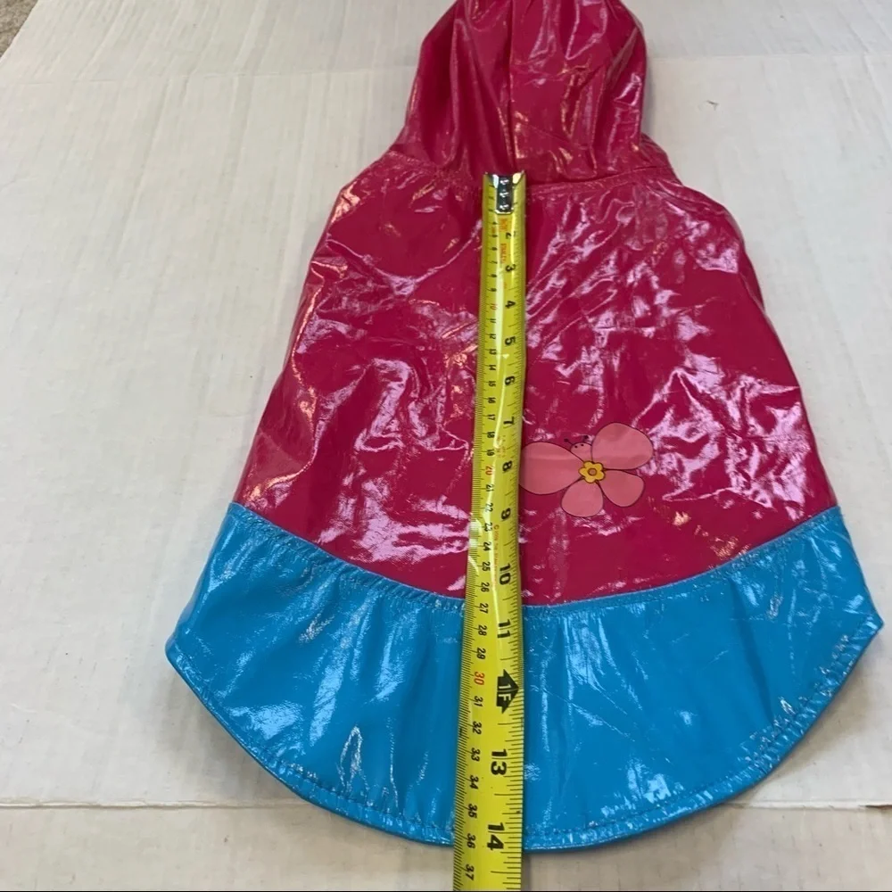 PINK Blue Reversible Dog Raincoat